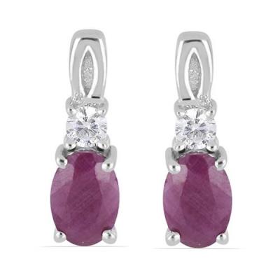 BUY 925 SILVER REAL IOLITE GEMSTONE CLASSIC EARRINGS